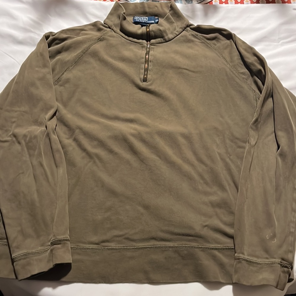$120 Polo Size XL 1/4 Zip Pullover Sweater Sweatshirt Vintage (READ)